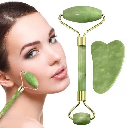 Jade Gua Sha Scraping Board & Facial Massage Tool