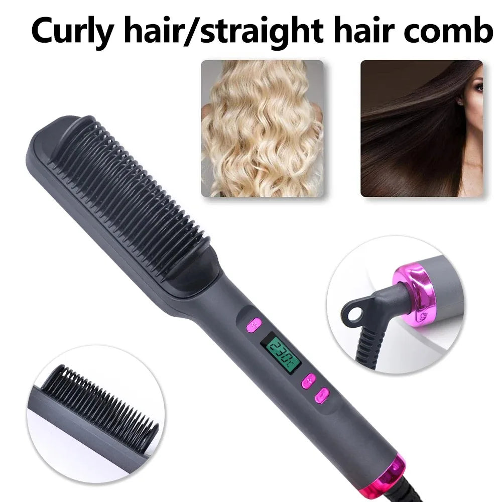 Electric Straightening Comb – Ionic Hair Styling Brush