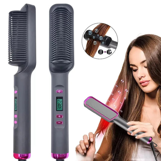 Electric Straightening Comb – Ionic Hair Styling Brush