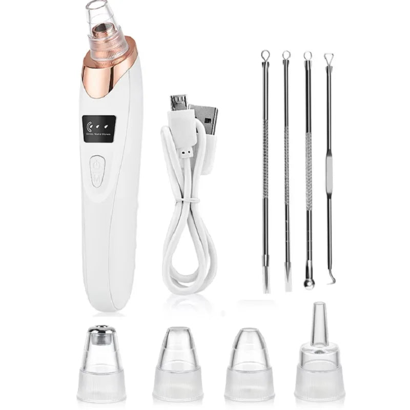 3-Mode Blackhead Remover – Electric Pore Vacuum & Deep Facial Cleansing Tool