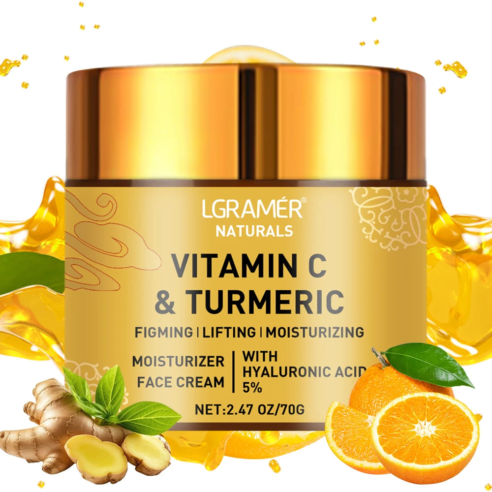 Turmeric Vitamin C Face Cream – Retinol Moisturizing & Skin Brightening Repair Cream