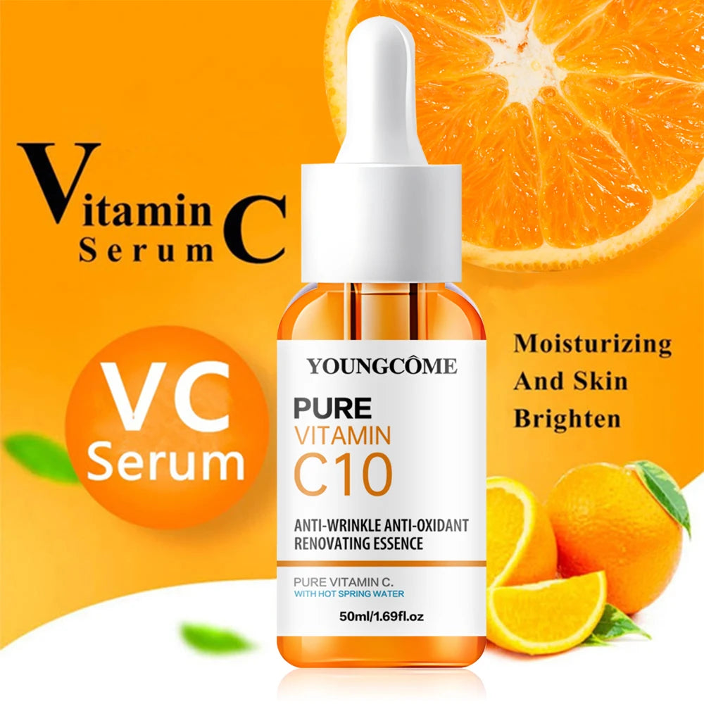 Vitamin C Facial Essence – Hyaluronic Acid Brightening & Anti-Aging Serum
