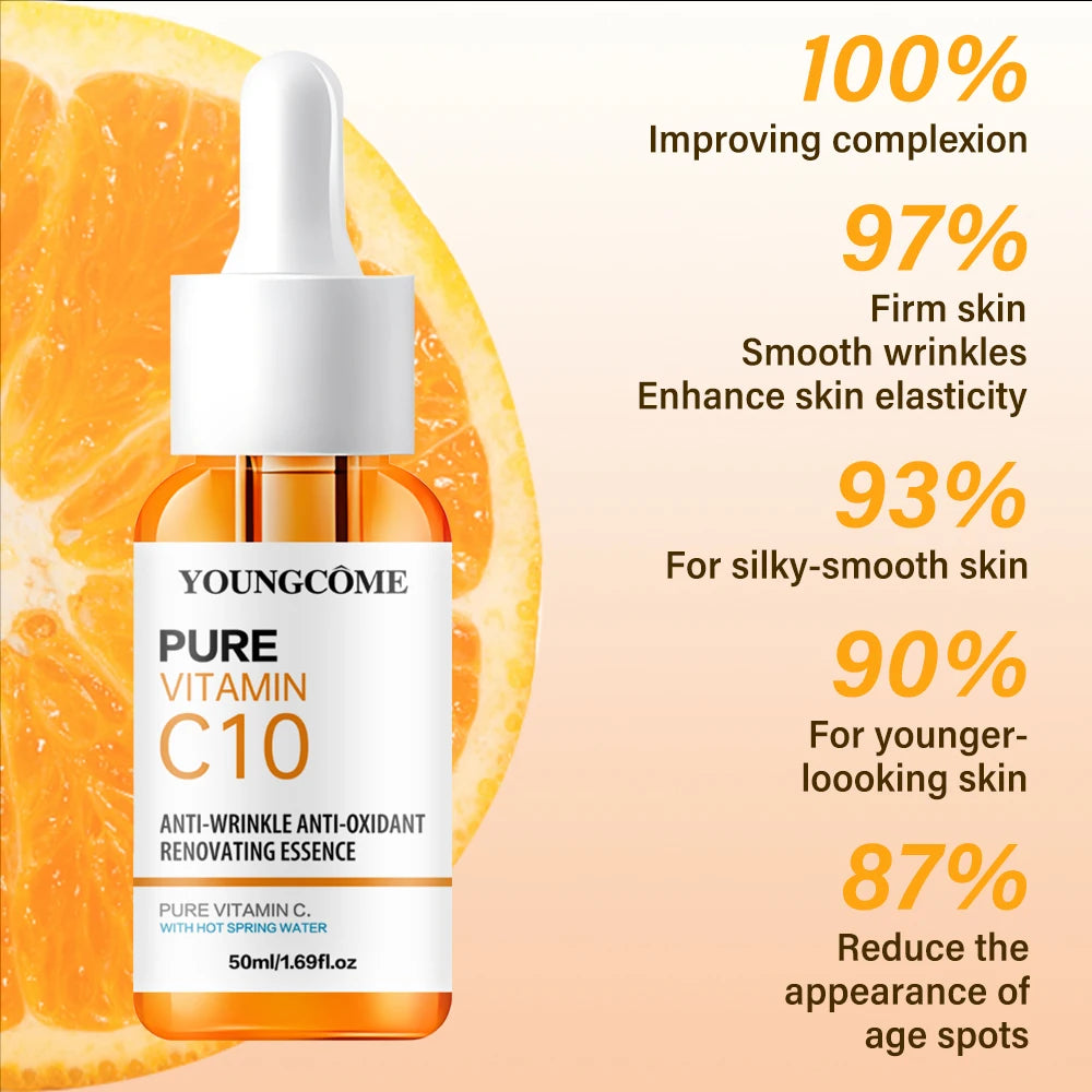 Vitamin C Facial Essence – Hyaluronic Acid Brightening & Anti-Aging Serum