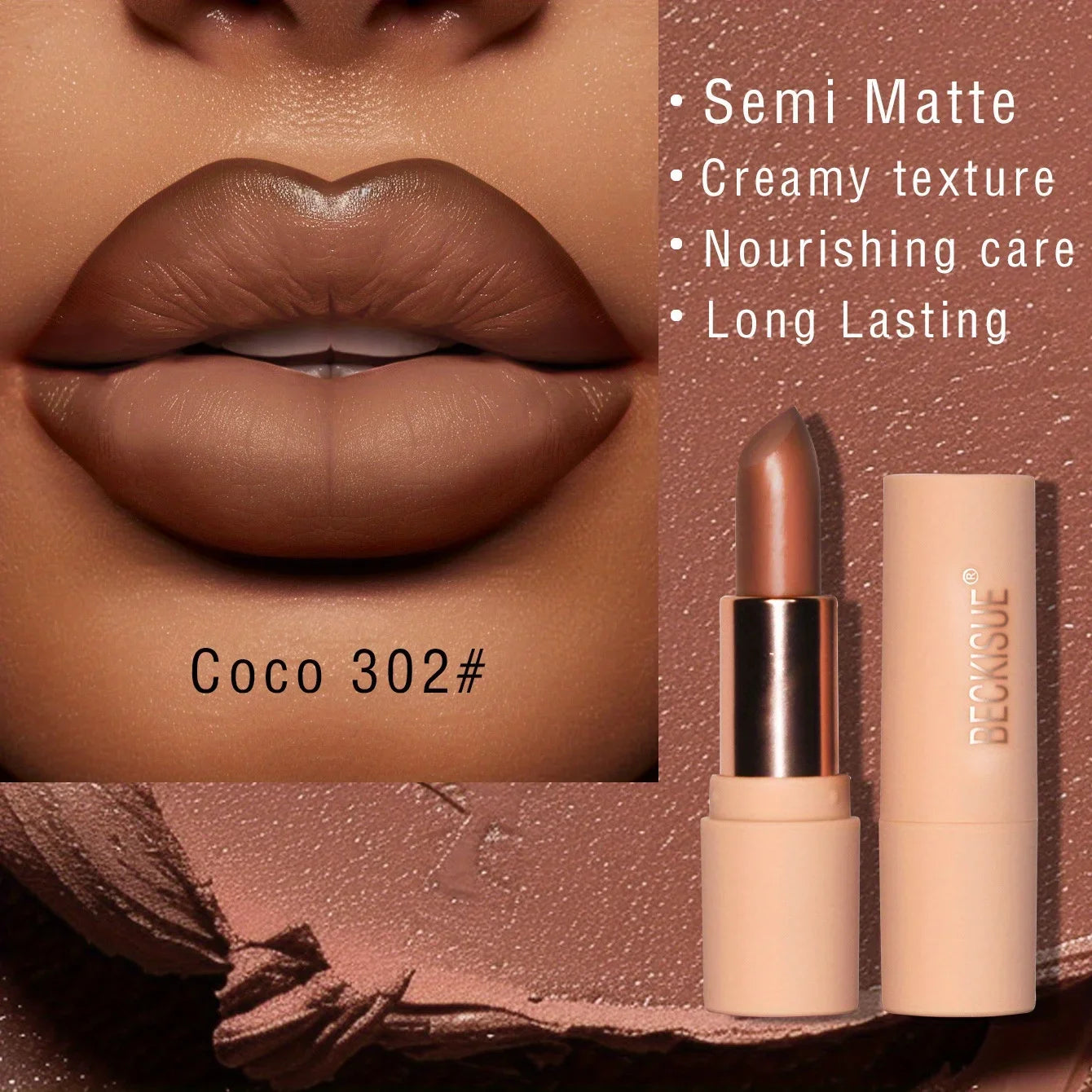 Long-Lasting Matte Lipstick – Waterproof & Smooth Finish