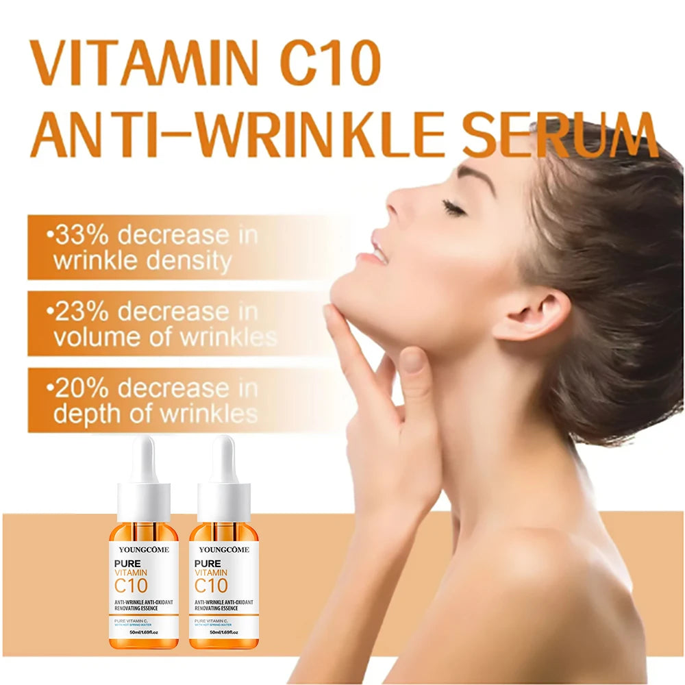 Vitamin C Facial Essence – Hyaluronic Acid Brightening & Anti-Aging Serum