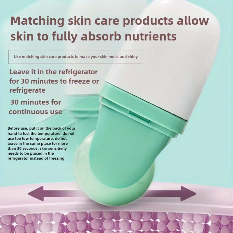 Double-Headed Ice Roller – Facial & Scalp Massage Tool