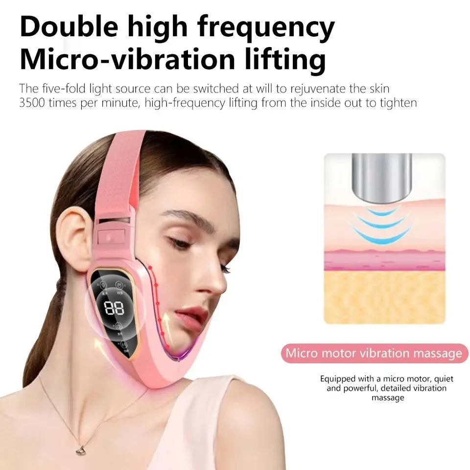 12-Gear Electric Facial Lifting Massager – V-Line Slimming & Skin Firming Device